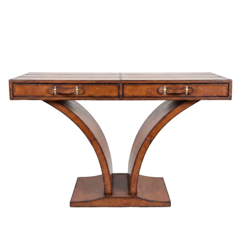 Handcrafted Console Table - Cognac