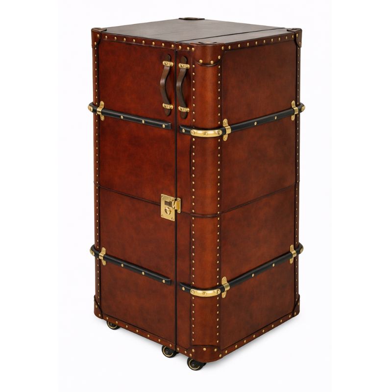 Handcrafted Leather Bar - Cognac