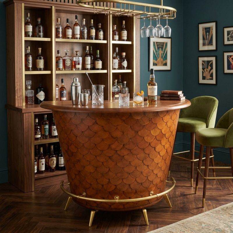 Explorer Handcrafted Rounded Bar – Cognac