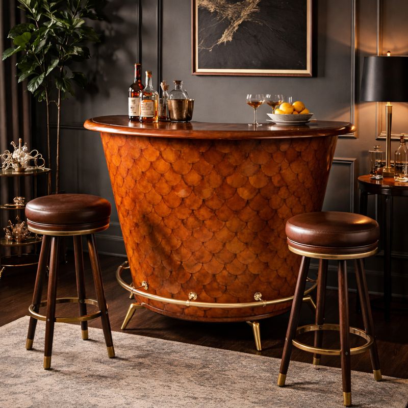 Explorer Handcrafted Rounded Bar – Cognac