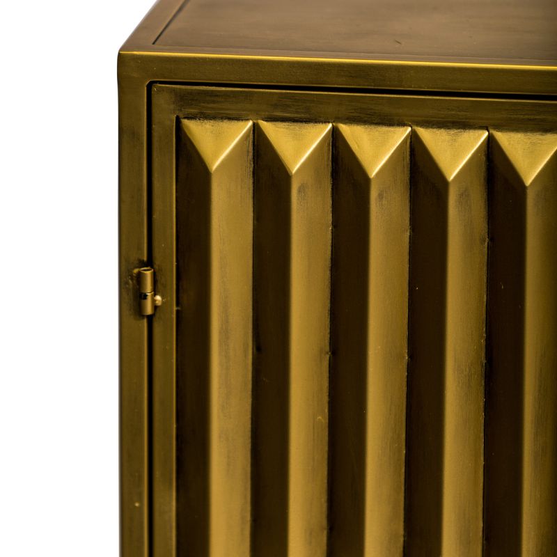 Industrial Gold "Fitzgerald" 2 Door Metal Side Cabinet