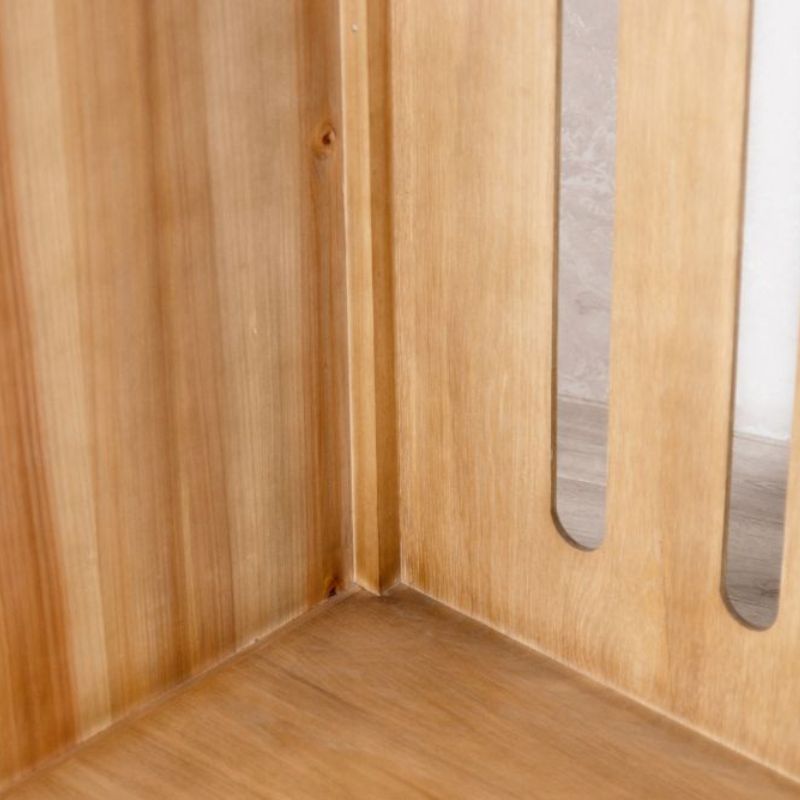 Industrial Loft Home Bar Unit with Glass Rack & Fridge Space