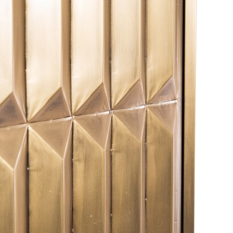 Industrial Gold "Fitzgerald" Extra-Tall Cabinet with Shelves