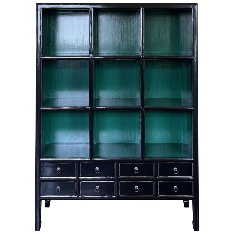 Jade Grand Display Cabinet with Drawers
