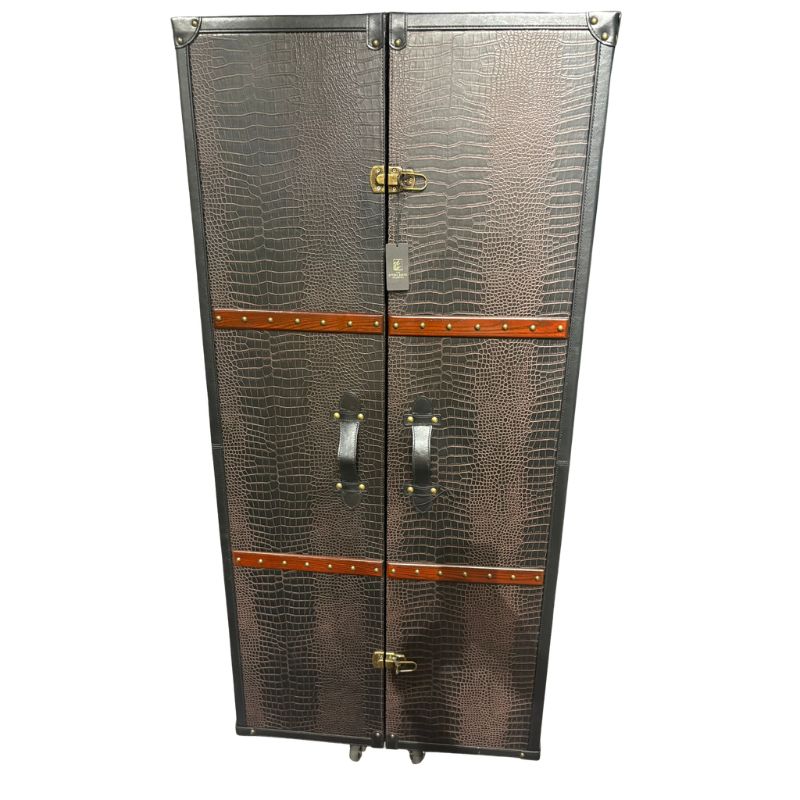 Kensington Heritage Leather Wine Cabinet