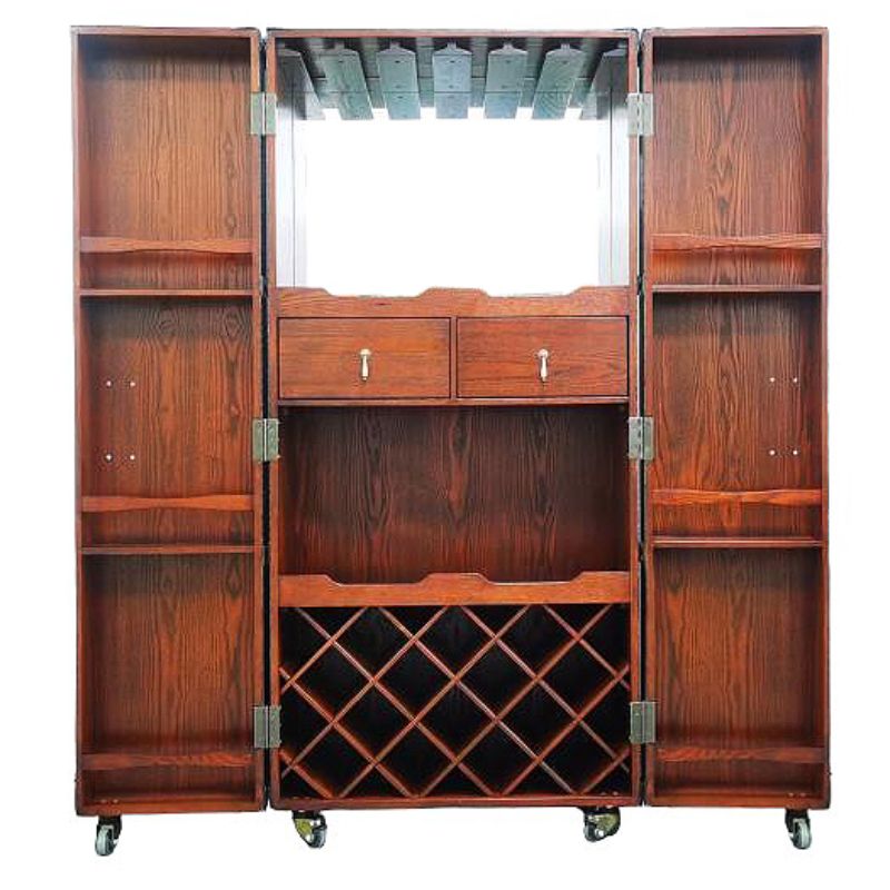 Kensington Heritage Leather Wine Cabinet