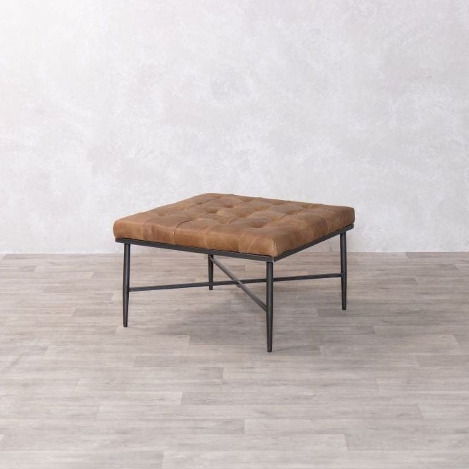 Kingsbridge Full Leather Footstool