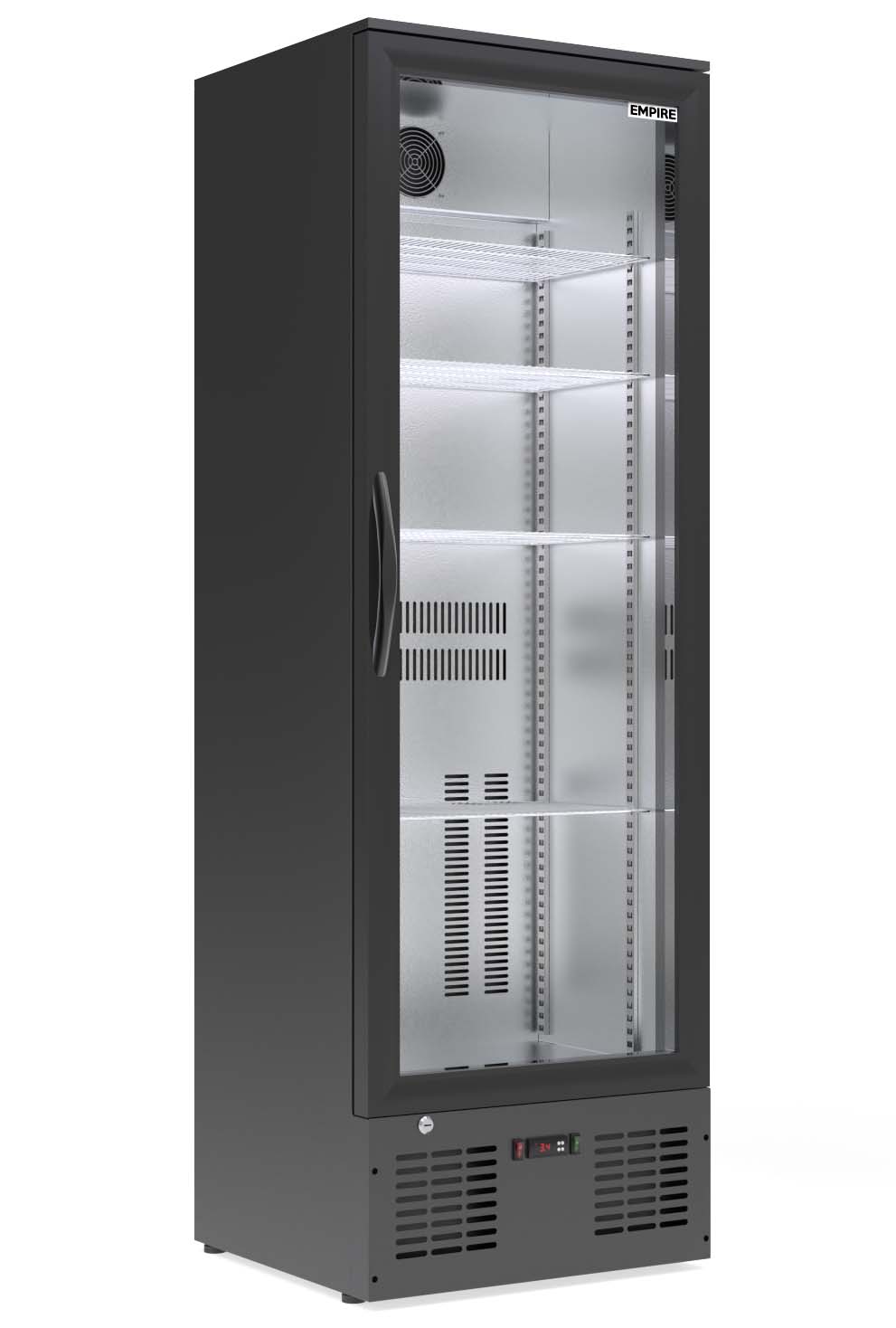 Empire Single Door Upright Back Bar Bottle Cooler – 295L Commercial Display Fridge