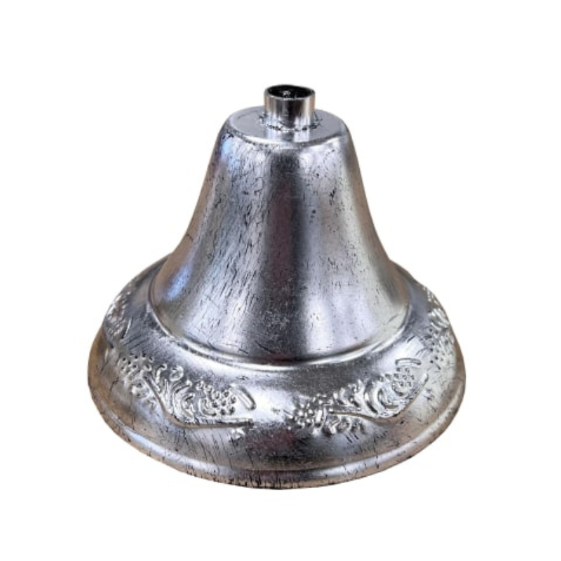 Large 12 Branch Silver Leaf Shallow Chandelier