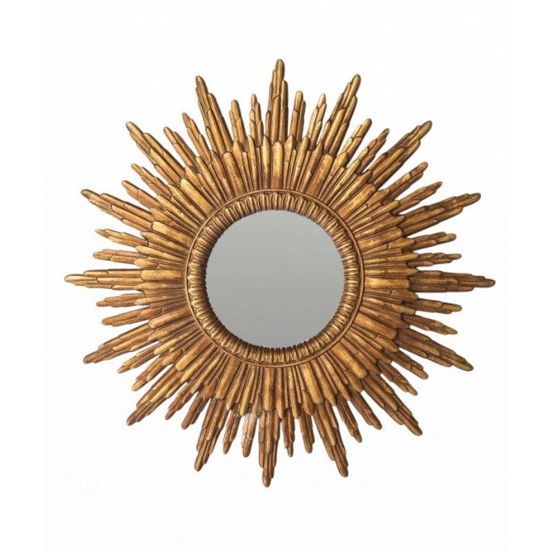 Antique Gold Sun Mirror