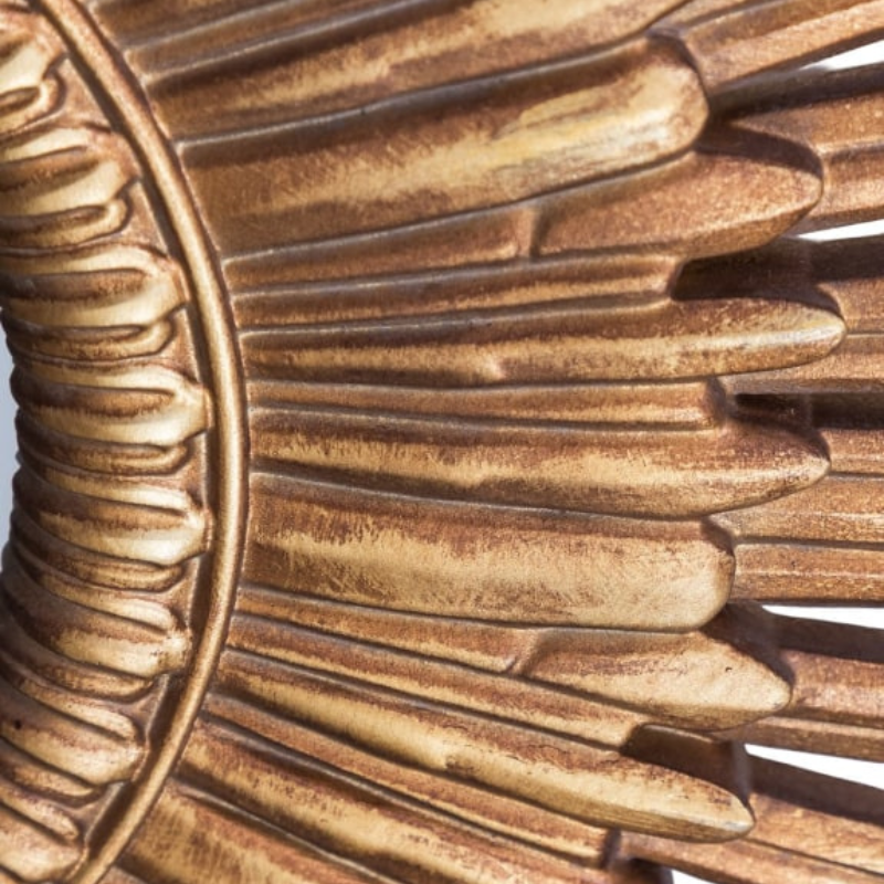 Antique Gold Sun Mirror