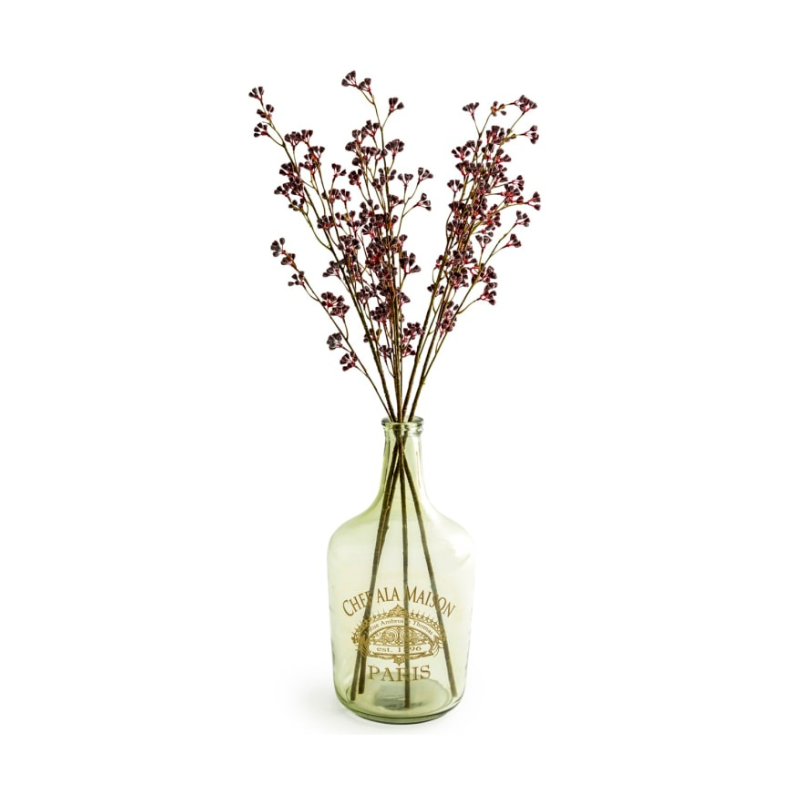 Large Green Glass Bottle / Vase