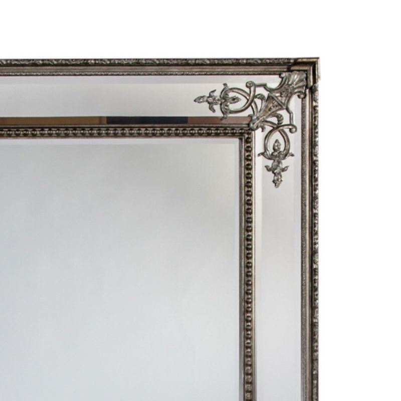Large Silver French Mirror