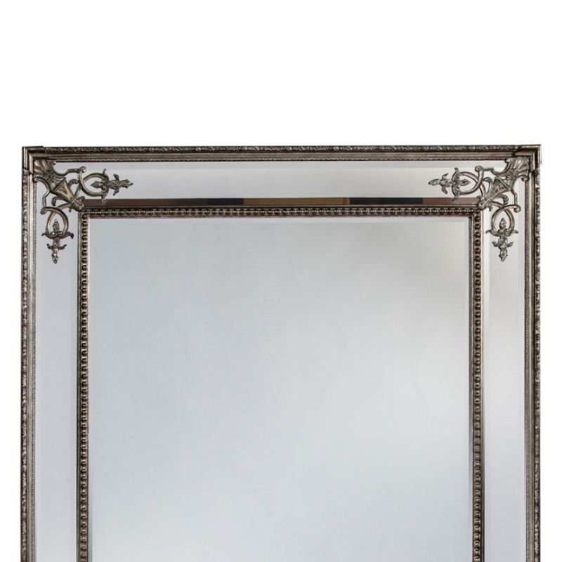 Large Silver French Mirror