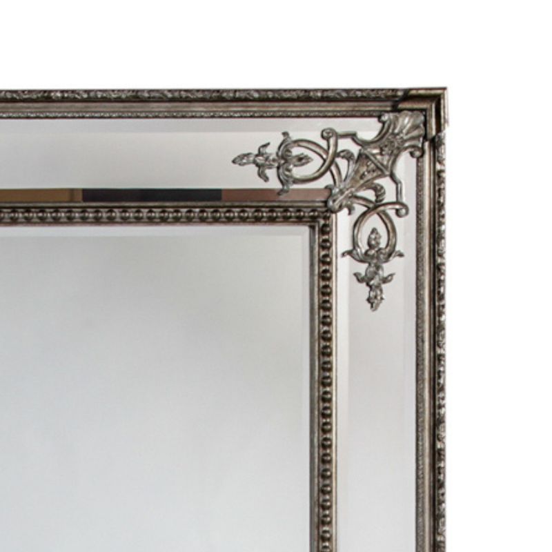 Large Silver French Mirror