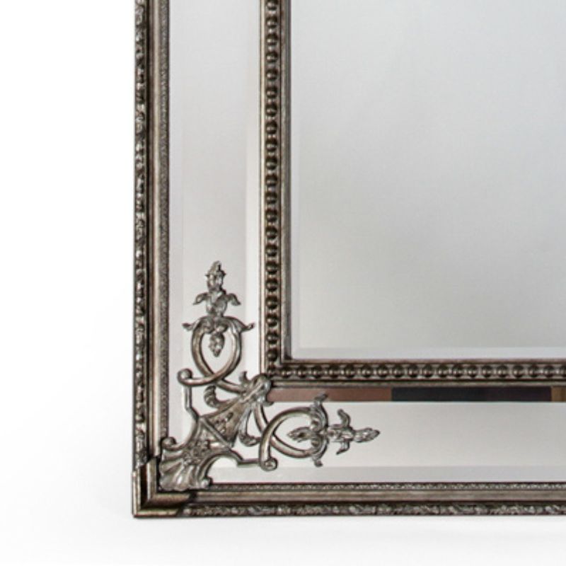 Large Silver French Mirror