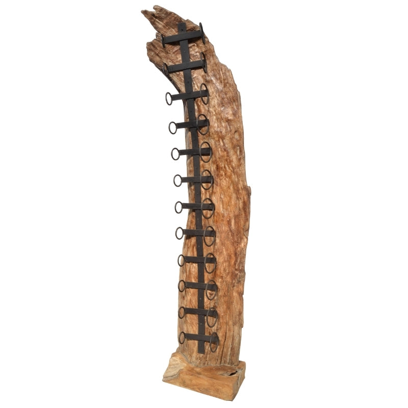 Large Teak Wine Rack