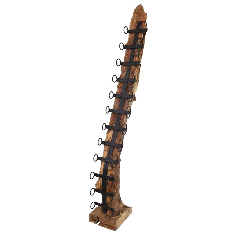 Large Teak Wine Rack