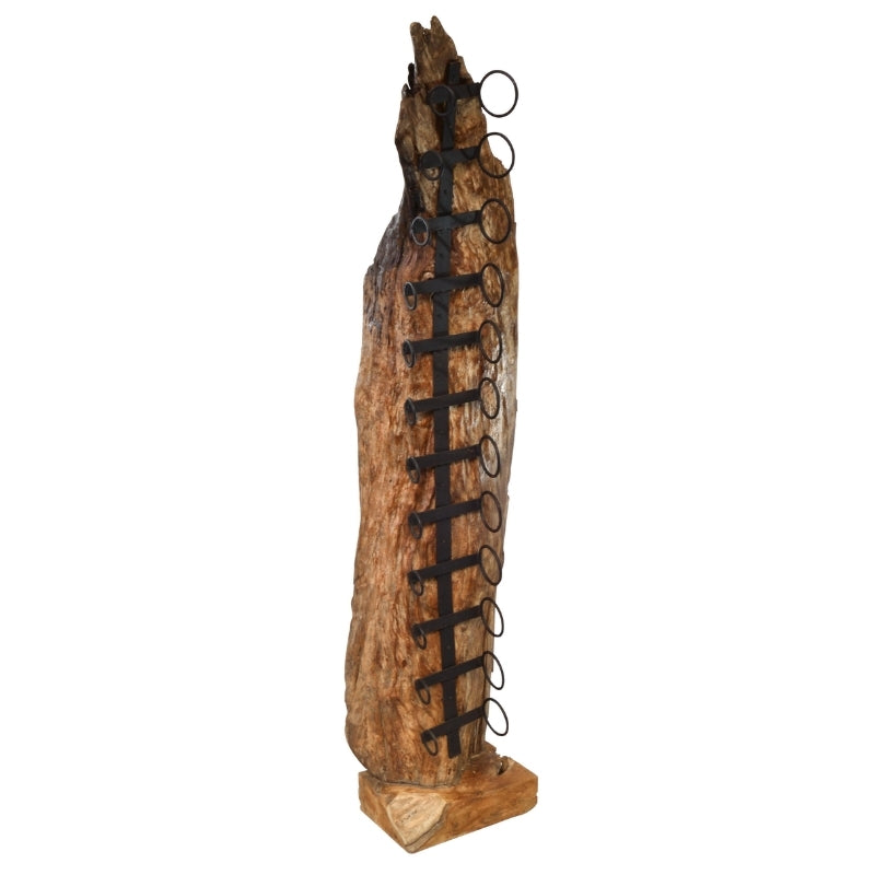 Large Teak Wine Rack