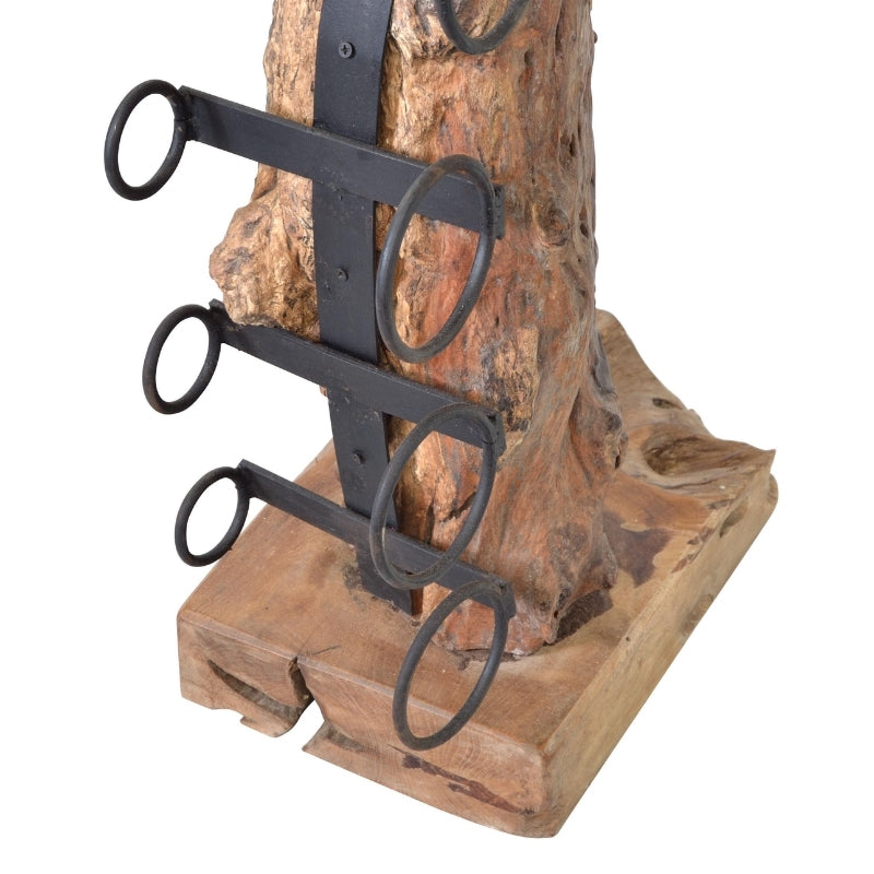 Large Teak Wine Rack