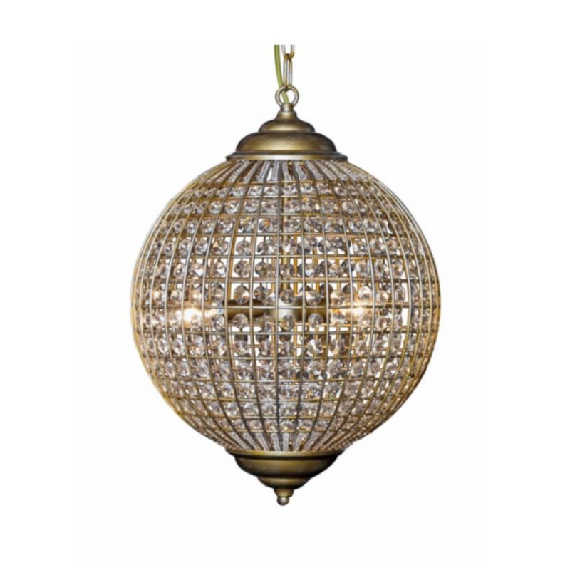 Large Gold Globe Chandelier