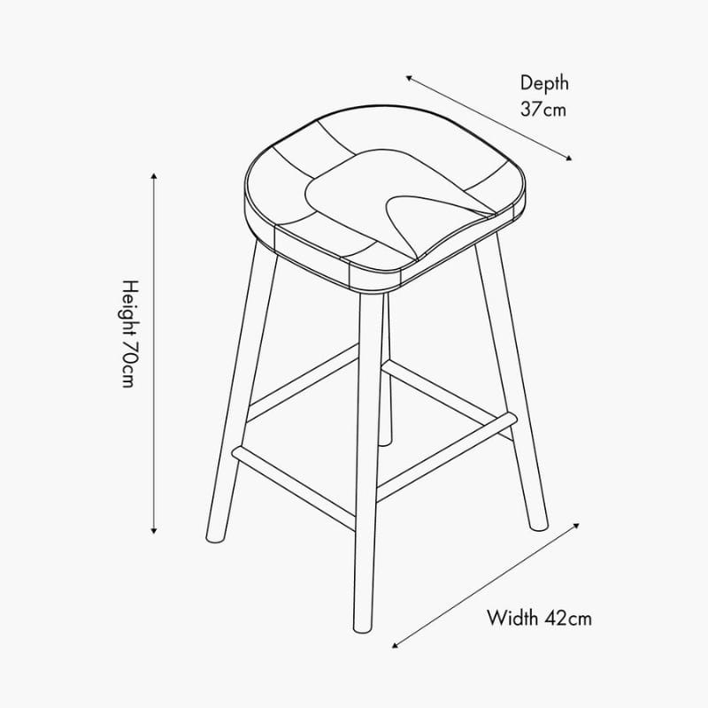 Bar Stools Laselle Ash Wood Bar Stool