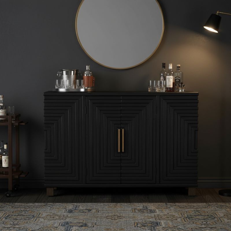 Lennox Black 2 Door Sideboard
