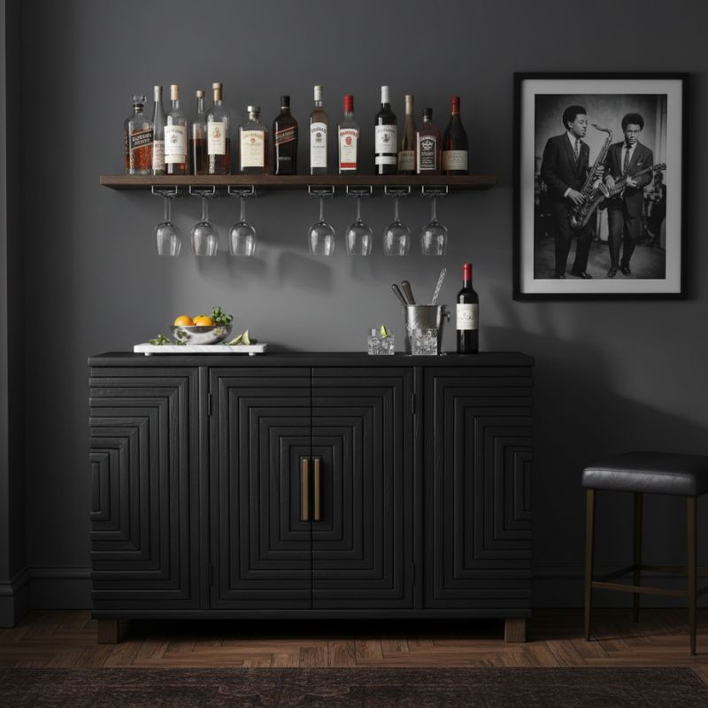 Lennox Black 2 Door Sideboard