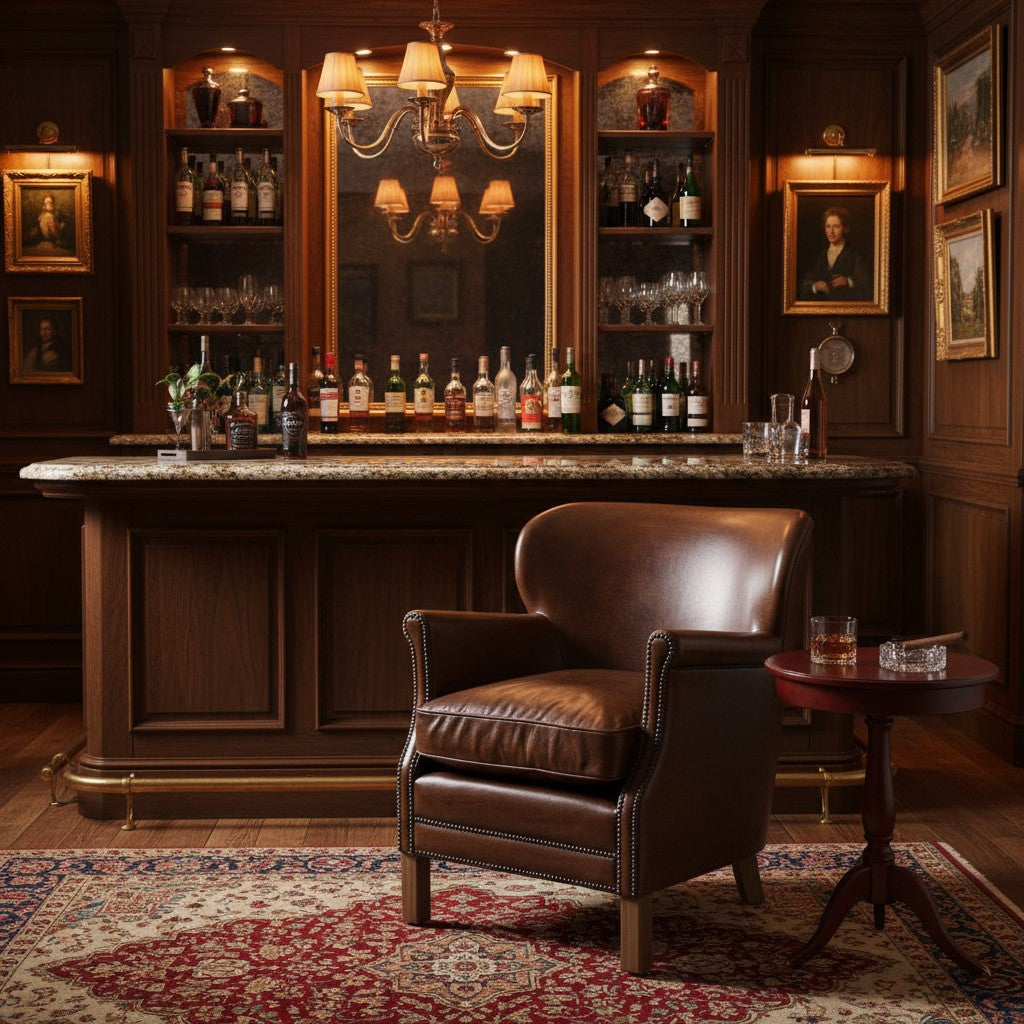 Library Leather Armchair