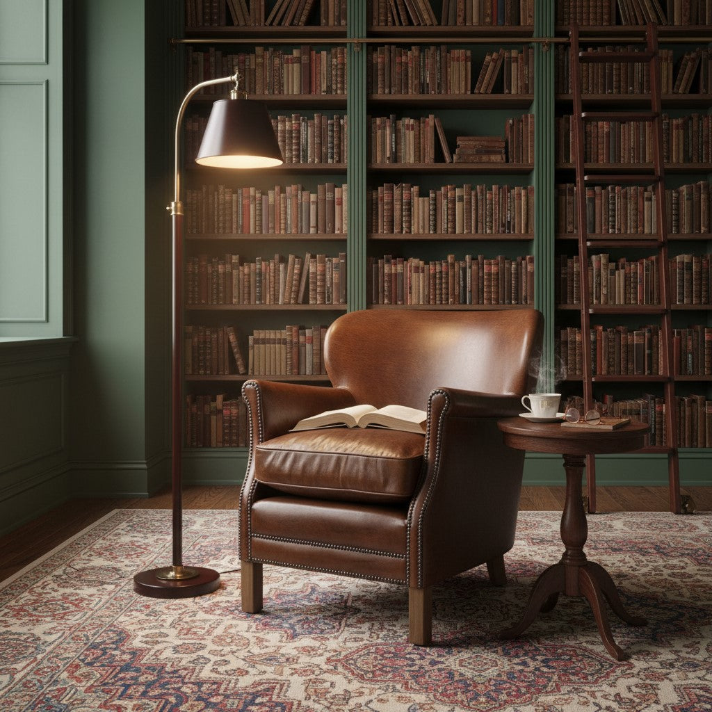 Library Leather Armchair