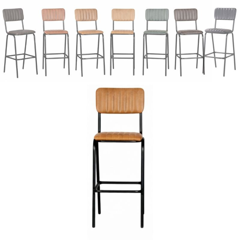 Baltimore Leather Bar Stools