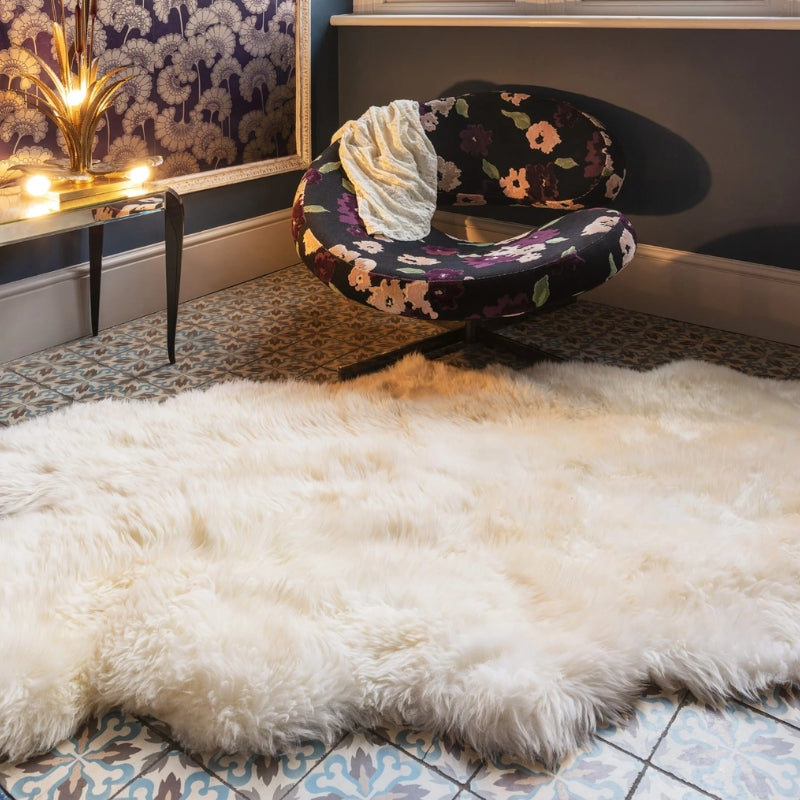 Luxe Natural Sheepskin Rug