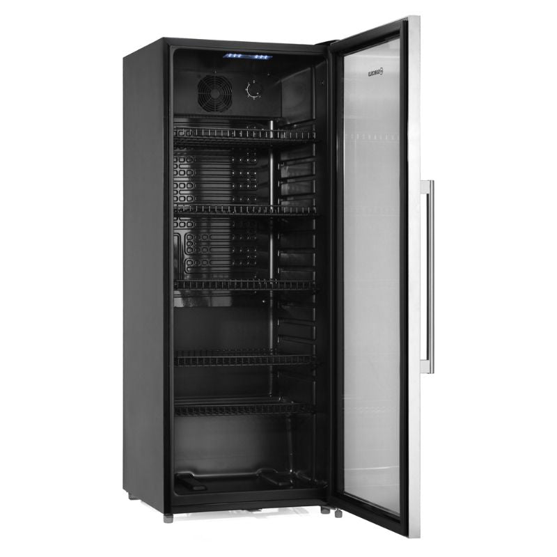 Maxi 250 Tall LED Drinks Fridge - Stainless Steel