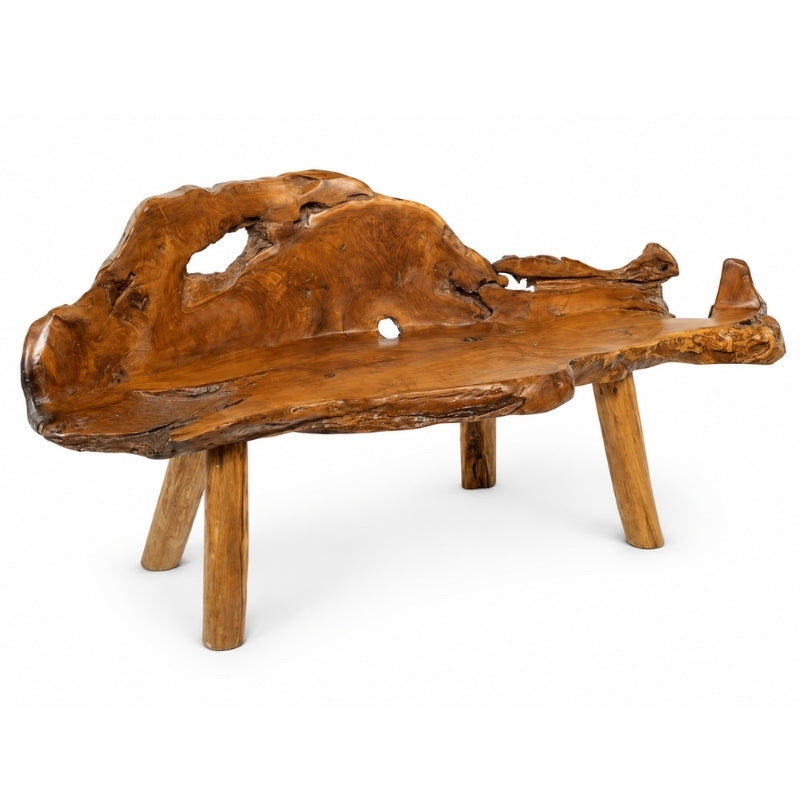 Medium Teak Root Bench