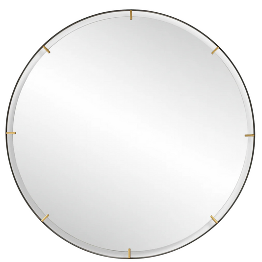Grand Industrial Round Mirror