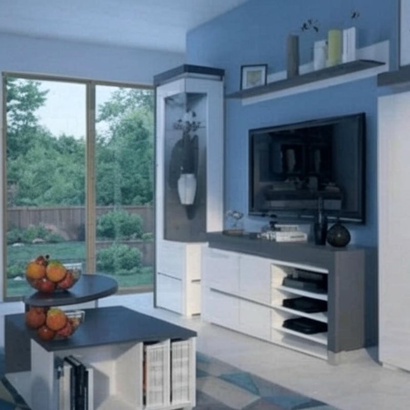 Monaco Illuminated Corner Drinks Cabinet (Left)