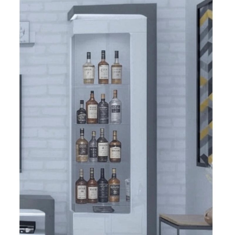 Monaco Illuminated Corner Drinks Cabinet (Right)