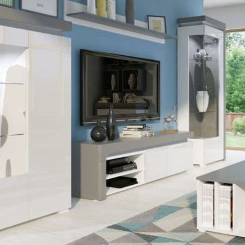 Monaco Illuminated Corner Drinks Cabinet (Right)