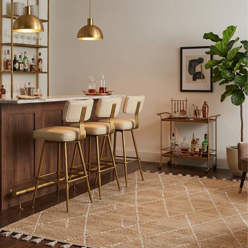 Nepal Sand & Cream Linear Tribal Rug