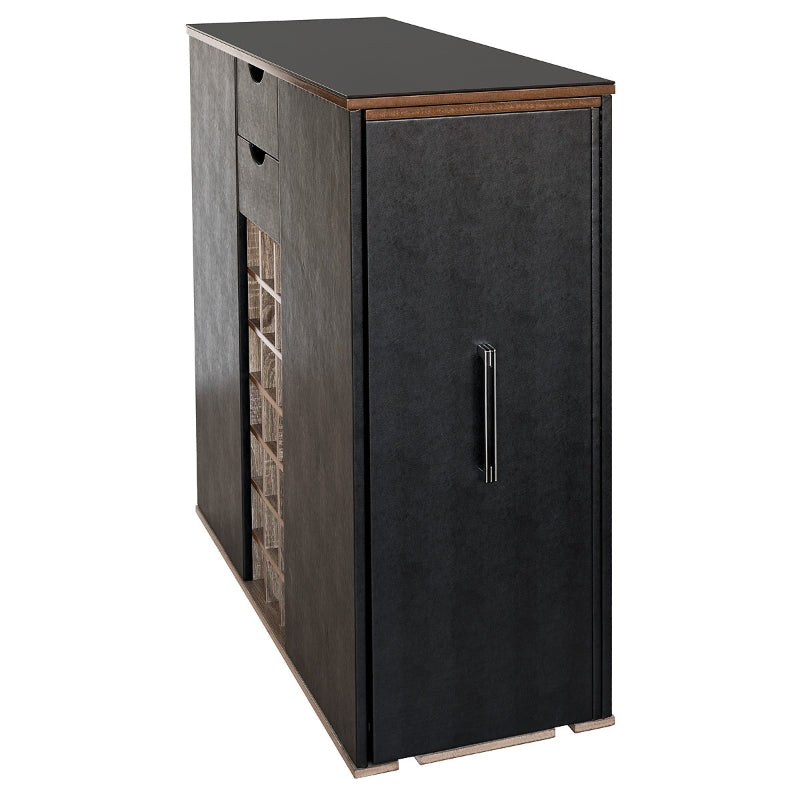 Noir Extending Home Bar Cabinet