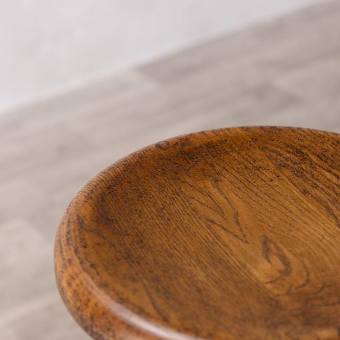 Old English Rustic Oak Bar Stools