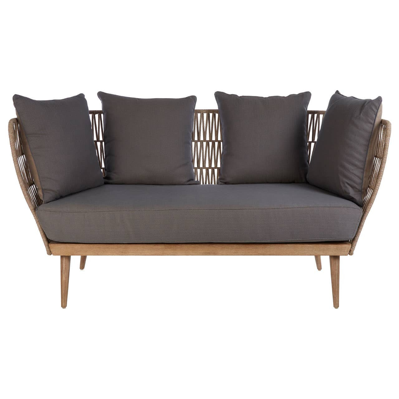 Opus Two-Seat Sofa – Woven Rope & Eucalyptus
