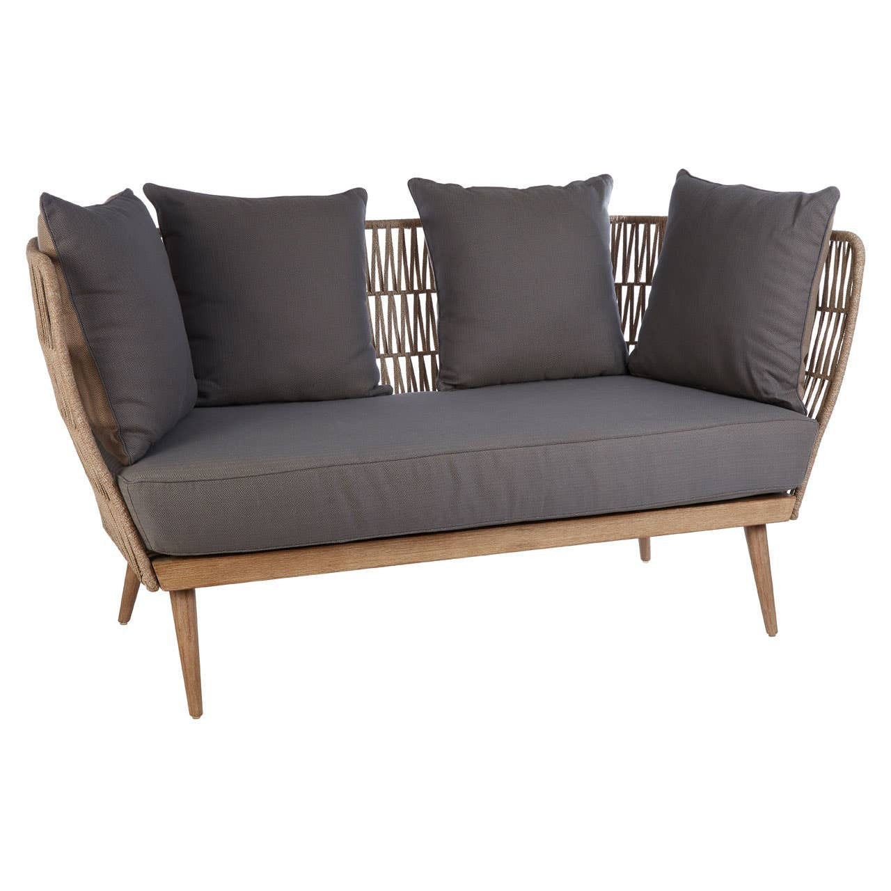 Opus Two-Seat Sofa – Woven Rope & Eucalyptus