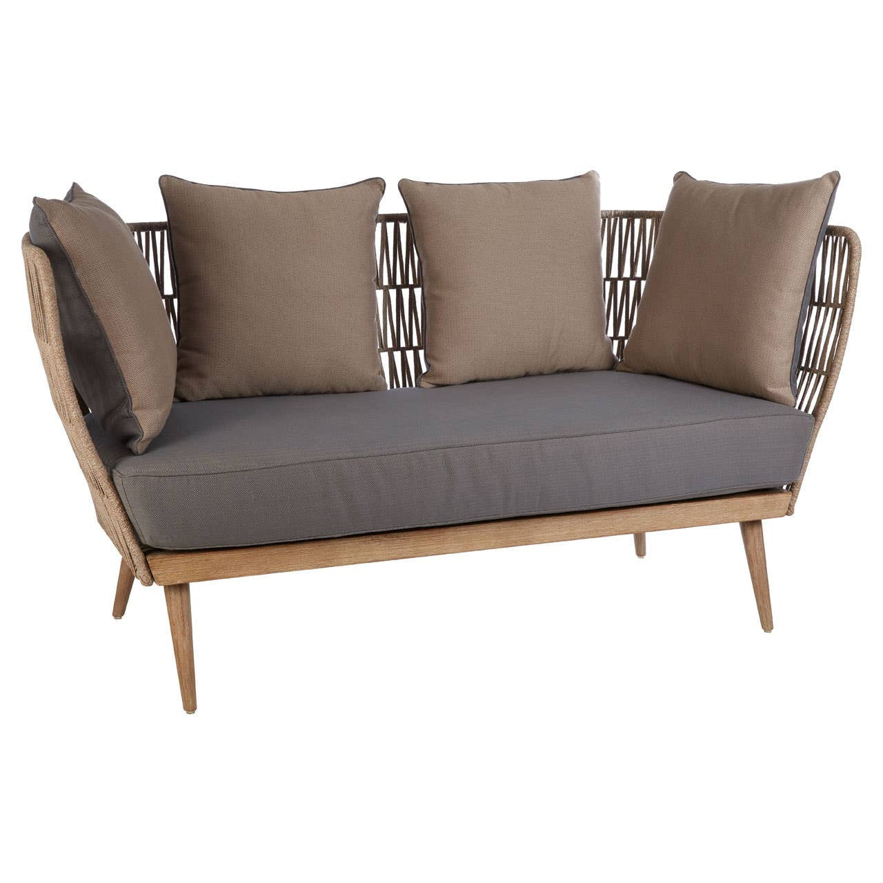 Opus Two-Seat Sofa – Woven Rope & Eucalyptus