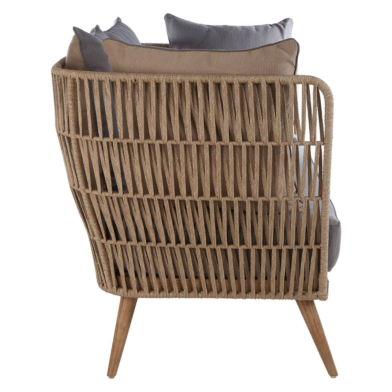 Opus Two-Seat Sofa – Woven Rope & Eucalyptus