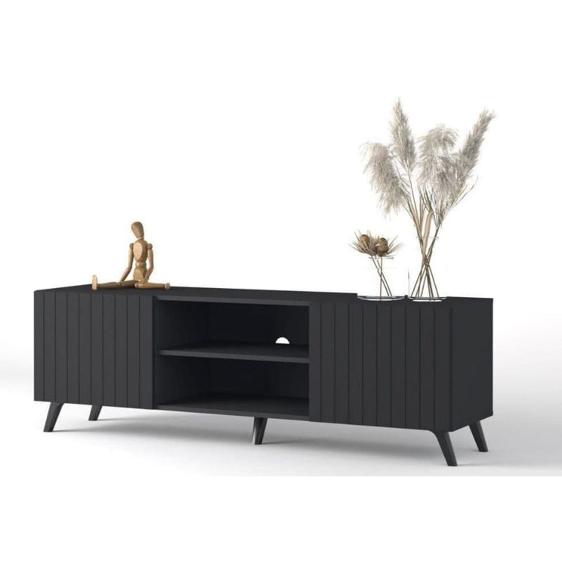 Oslo Matte Black TV Cabinet