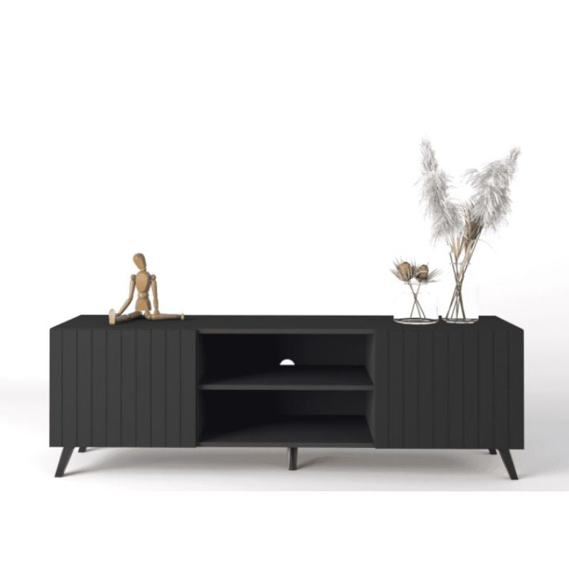 Oslo Matte Black TV Cabinet