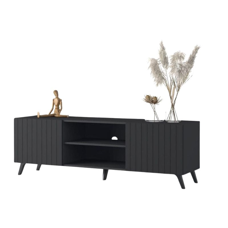 Oslo Matte Black TV Cabinet