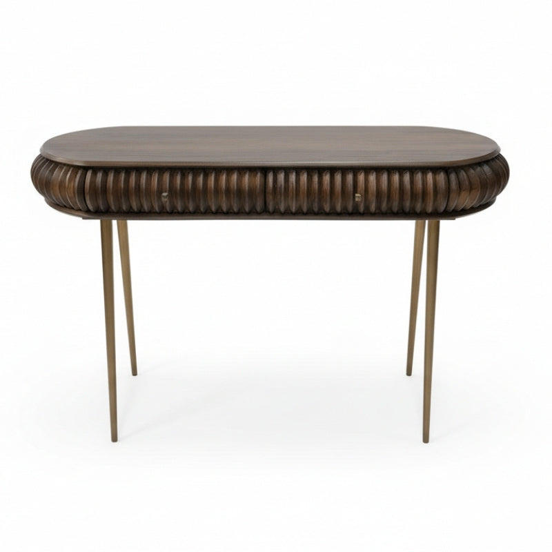 Patan Wooden Capsule 2 Drawer Console