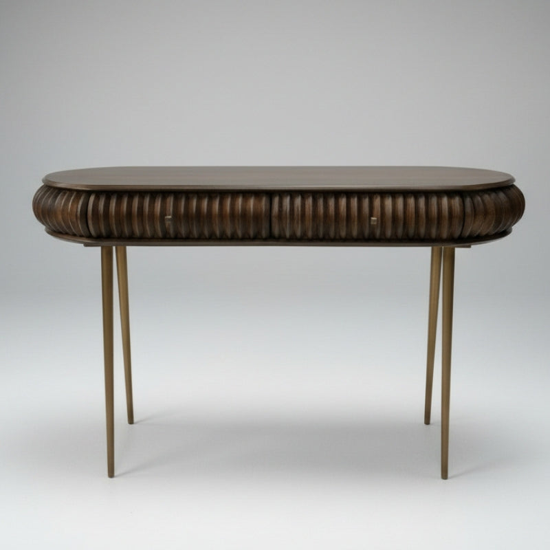 Patan Wooden Capsule 2 Drawer Console